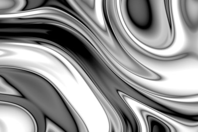 Flowing swirls of liquid silver